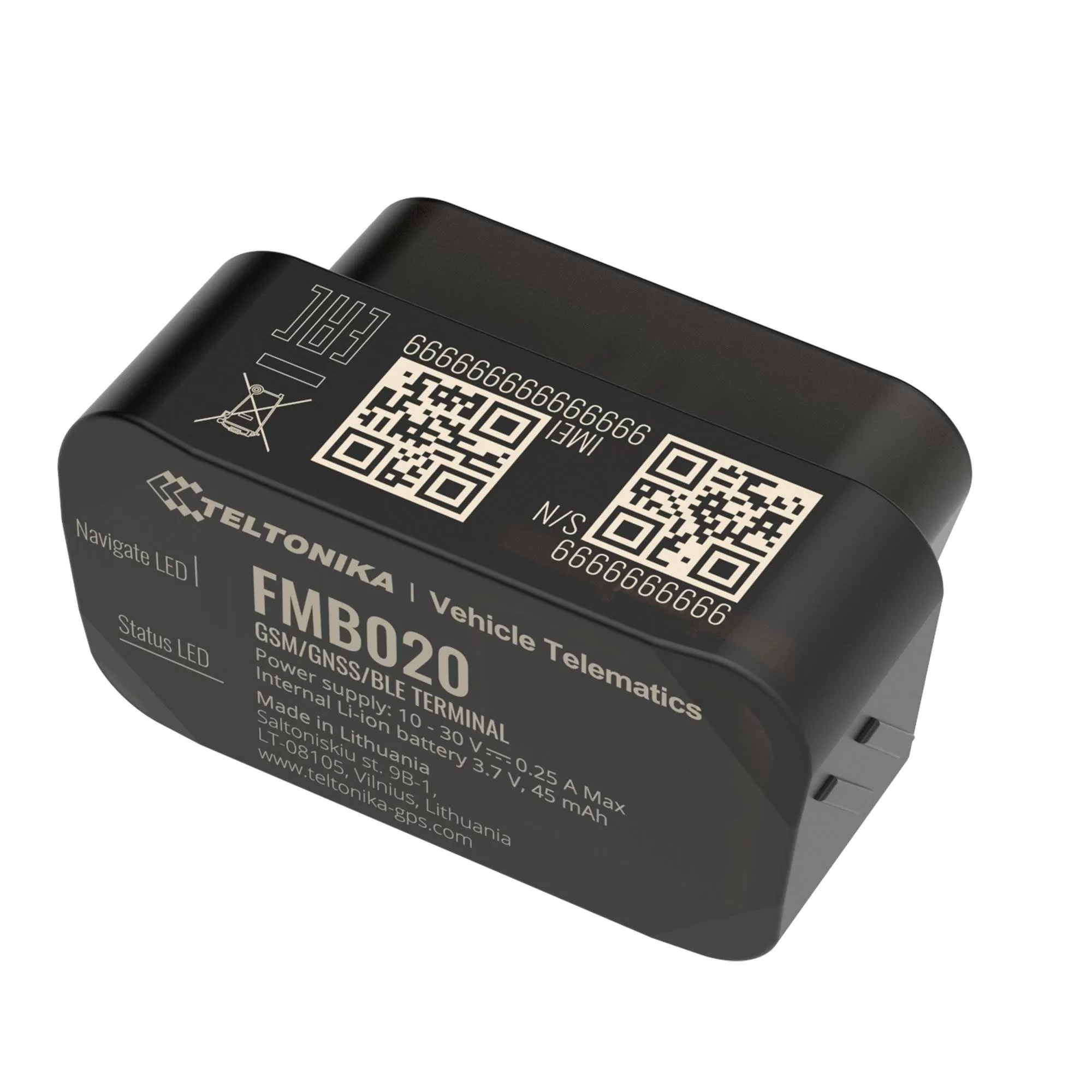GPS Teltonika FMB020 plug and play facile installazione auto - dispositivo OBD tracker localizzatore
